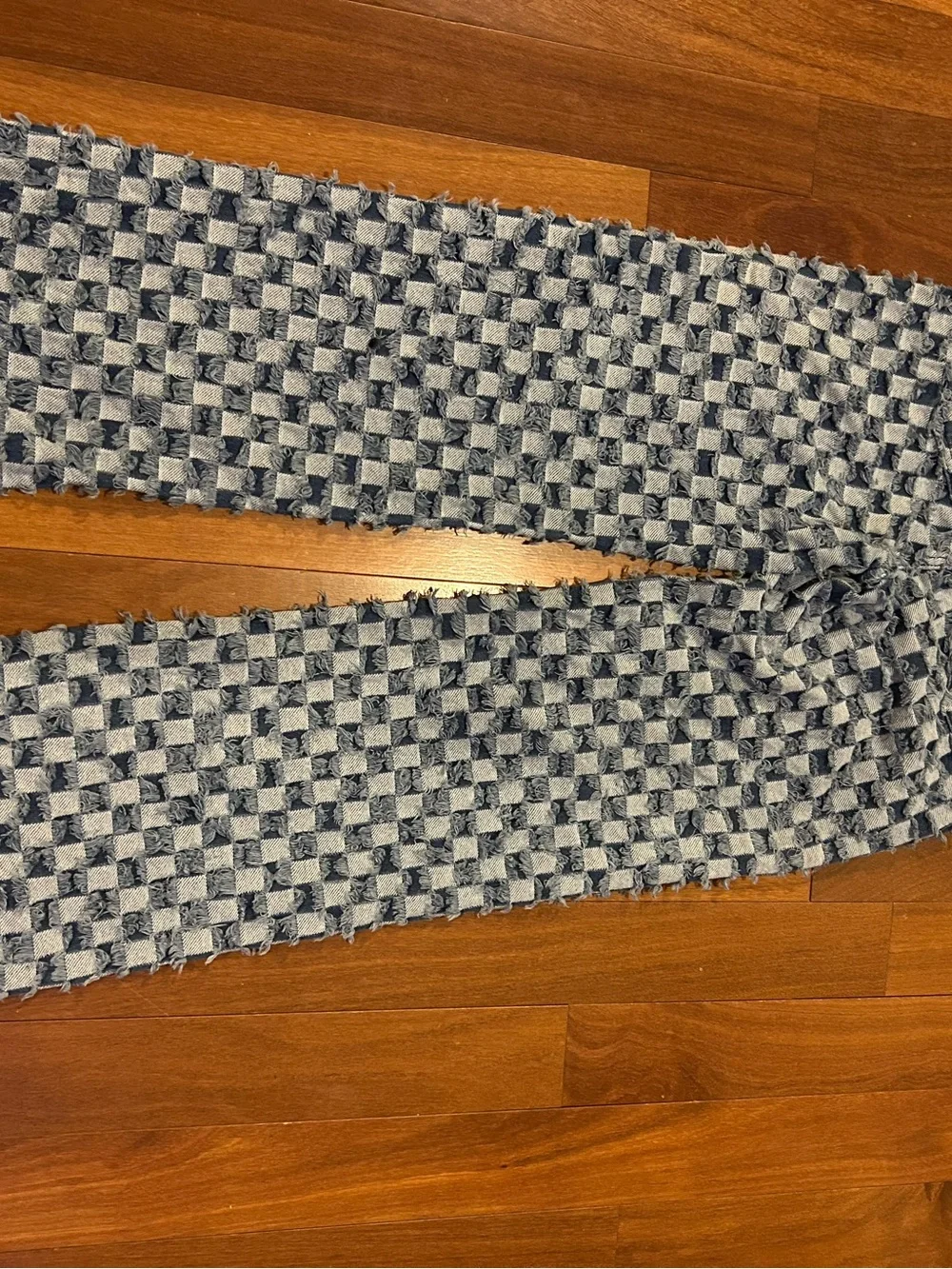 Jaded London Checkerboard Distressed Jeans waist 24